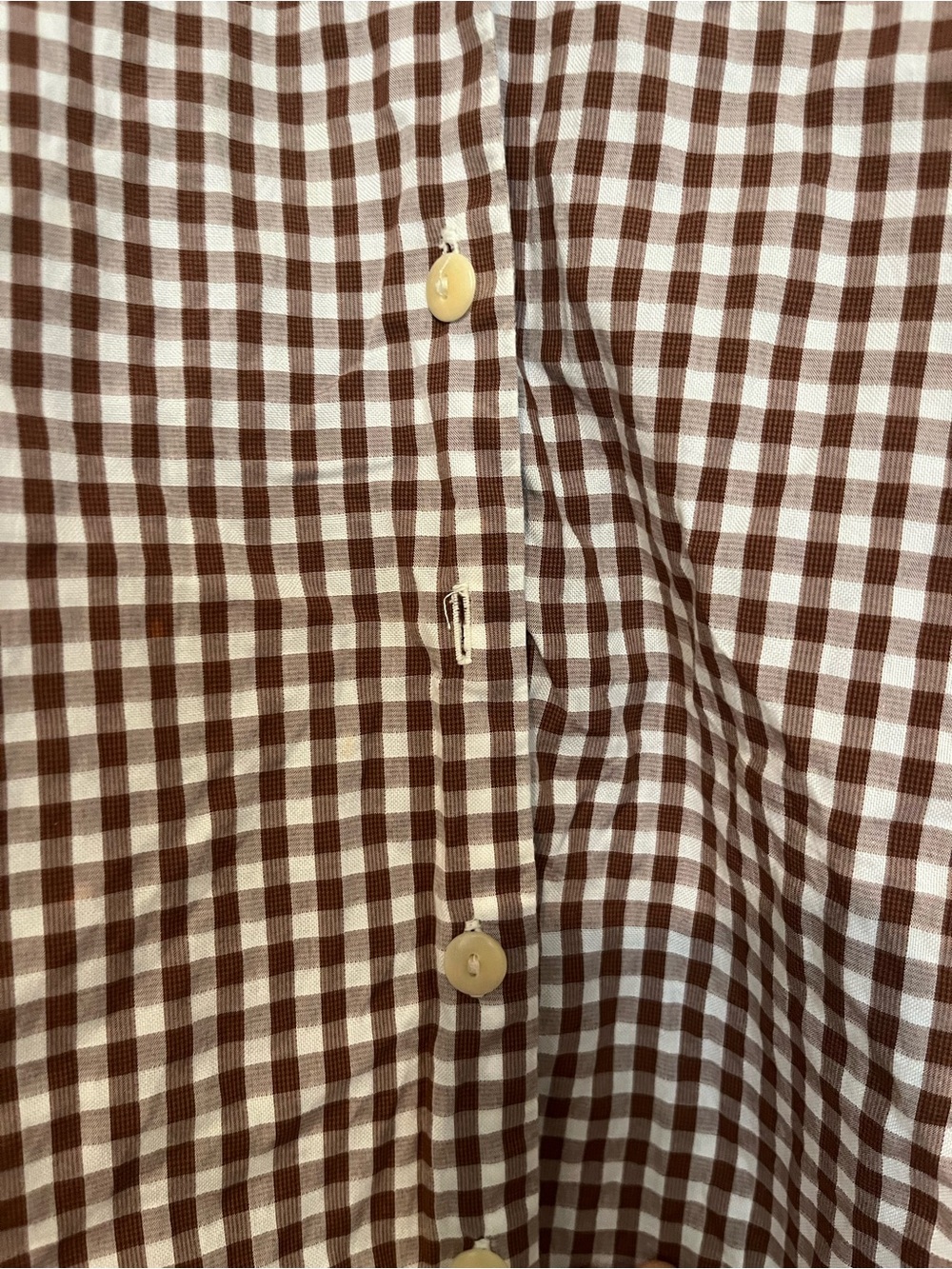 Mr. Larkin Gingham Ruffle-Collar Blouse - Picture 4 of 5